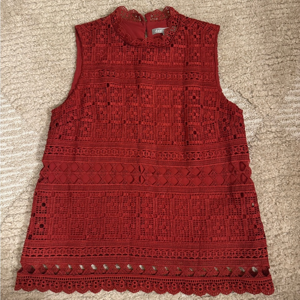 Anthropologie lace shell